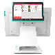 New 17.1" Capacitive Touch Screen Dual Sccreen White Cash Register