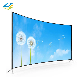 2023 OEM 55 Inch 4K Television Ross Gold Metal Smart Flat or Curved Screen LCD TV Smart LED TV
