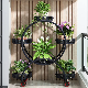 Planter Rack Flower Stand Pot Holder Stackable with Tray Ci25149 manufacturer