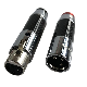 HiFi Audio Rhodium Plated Carbon Fiber XLR Connector