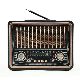 Px-19bt Vintage Portable Radio with LED Light Function Am/FM/Sw 3 Band Radio Bluetooth Speaker Support TF USB Card MP3 Player