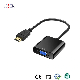 Black Color HD Convertor HD Male to VGA Female Adapter