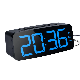  Portable Blue Digital Alarm Clock Radio with Night Light