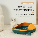  Colorful Easy Cleaning Open Design Pet Small Large Cat Toilet Litter Box