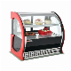 Cool Design Commercial Movable Arc Thermostatic Cabinet Cake Food Display Cabinet