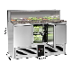  Stainless Steel Premium Saladette /Marble Table Refrigerator with 3 Doors