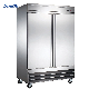 Stainless Steel Double Doors Restaurant Kitchen Upright Commerical Refrigerator Refrigeration Equipment Freezer