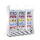  Upright Showcase 3 Door Automatic Defrosting Ice Cream Display Freezer