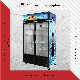  880L Glass Doors Upright Showcase / Double Doors Showcase Refrigerator