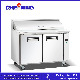  Commercial Display Refrigerator Counter Top Stainless Steel Pizza Table Pizza Workbench