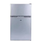 Silver 108L Double Door 12V/24V DC Home Refrigerators Solar Fridges