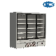 Small Commercial Refrigerator with Night Curtain for Supermarket or Convenience Store
