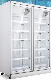  Supermarket Commercial Display Freezer with LED Lights Inside Double Glass Doors