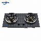  Professional Widely Used Glass Top 2 Burner Gas Hob Commercial Liquefied Gas Stove