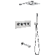  304 Stainless Steel Waterfall Intelligent Constant Temperature Rain Shower Set