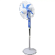  AC DC Pedestal Fan with Copper Motor 16 Inch 18 Inch Stand Fan with LED Light DC 12V Solar Powered Fan