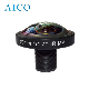 Positive F-Theta Distortion +25% 10MP 1.29mm 190 Degree Immervision 4K M12 S Mount 1/1.7" Fisheye Fish-Eye CCTV Board Lens