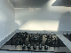 Five Burner Glass Panel Built in Gas Hob Cooktop