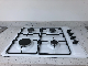 White Glass Panel Ffd Four Burner Gas Hob Cooktop