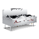 Commercial Traditional Gas Chinese Cooking Range (Double Burner with Double Rear Pot)