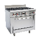 Commercial Kitchen Equipment Economy Cooking Range, 6 Gas Burners with Gas Range