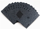 Free Sample Custom 54PCS Deck Cardboard Cool Black Embossing Shinny Foil Playing Cards Adult Card Game manufacturer