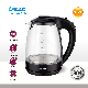  Portable Kitchen Appliances LED Electrical Glass Tea Maker Glass Water Kettle