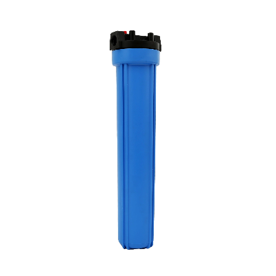 20" Commercial Front Blue Transparent Stage Inline Blue Filter Housing for Water Filter Systems 20' ' 20-Inch Blue/White Water Filter
