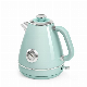Retro Cordless All Steel Fast Boiling 1200W Automatic Shut off Electric Kettle manufacturer