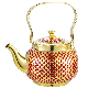 Turkish Stainless Steel Teapot Stove Top Whistling Tea Kettle with Strainer Inside