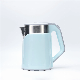 0.8L Mini Double-Layer Electric Kettle Double Wall Kettle 201/304 Stainless Steel Plastic Shell Heating Protection