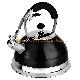  Simple Household Stainless Steel Whistling Kettle Tea Kettle with Black Hesitant Painting