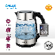  China Factory Smart Electric Kettle with 5 Color LED Inside