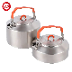  Stock Available Portable Hiking Product18/8 Stainless Steel Outdoor Camping Tea Travel Kettle with Handle for Camping