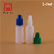  E Liquid Plastic 3ml Mini Sample Plastic PE Eye Dropper Bottle for Eye Drop with Tamper Evident Seal Cap