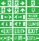 Customized Emergency Safety Exit Stickers PVC/ PVC Pictogram