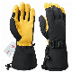 -40f Outdoor Winter Waterproof Cowhide Leather Thinsulate Lined Ski Gloves