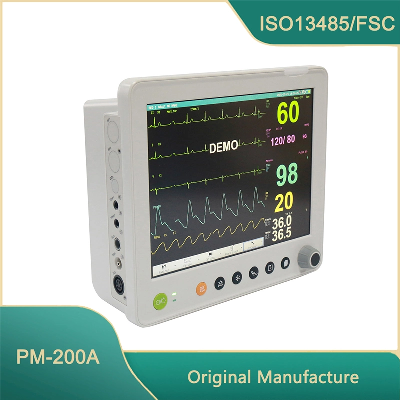 Hospital Equipment Multi-Parameter Patient Monitor with 12.1" Screen for ICU Ccu