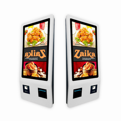32" Ticket Vending Machine Ordering Kiosk Fast Food Restaurant Wall Mounted Self Service Payment Kiosk LCD Touch Screen