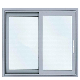  Horizontal Double Sliding Glazing Powder Coating Aluminum Windows