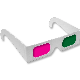  Disposable Paper 3D Glasses for PC with Replaceable Battery