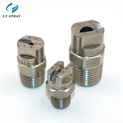 1/4" NPT Stainless Steel Water Jet Flat Fan Spray Nozzles for Cleaning 1/4" Corrosion Resistant Flat Fan Spray Nozzle
