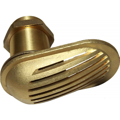 Factory Customized High Quality 1/2" Brass Sea Cock Water Straine