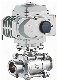  Stainless Steel 304/316L Clamp Sanitary Ball Valve with Pneumatic Actuator (HD-BAV003)