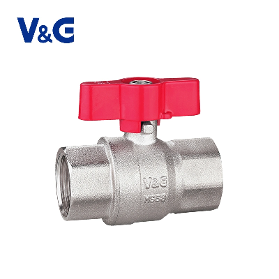 1/2" - 1" F-Bsp X F-Bsp Valogin 435 Psi Butterfly Nickel Plating Brass Ball Valve