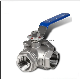  1000wog Stainless Steel L T Type Three Way Ball Valve with Lockable Handle