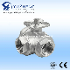  Stainless Steel 3way Ball Valve (NEW ISO5211 PAD) Clamp Thread 304/316/Wcb