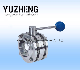  Sanitary Stainless Steel Butterfly Valve with Pull Handle