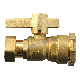  Brass Water Meter Lockable Ball Valve with Female and Free Nut