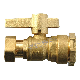 Brass Water Meter Lockable Ball Valve with Female and Free Nut